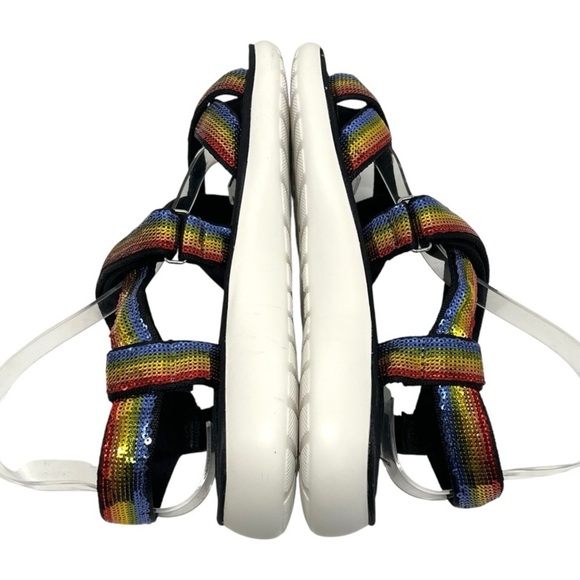 Marc Jacobs Comet Sport Rainbow Sequin Platform Sporty Outdoor Sandals Women 40 - Picture 7 of 15